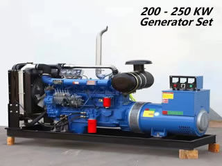 200 किलोवाट डीजल जेनरेटर घरेलू के लिए ओपन डीजल जेनरेटर सेट करता है